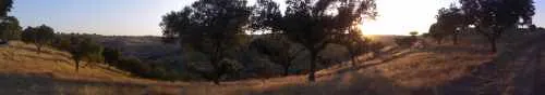 Valley on the opposite side