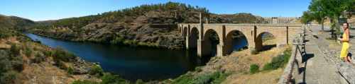 Alcantara bridge panorama